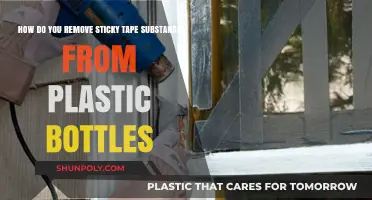 Effective Ways to Remove Sticky Tape Residue from Plastic Bottles