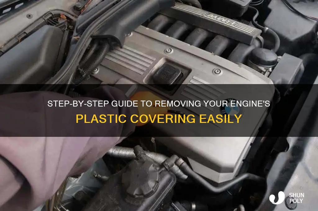 how do you remove the plastic engine covering