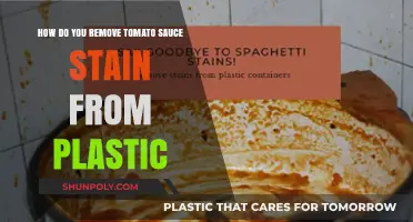 Effective Ways to Remove Tomato Sauce Stains from Plastic Surfaces