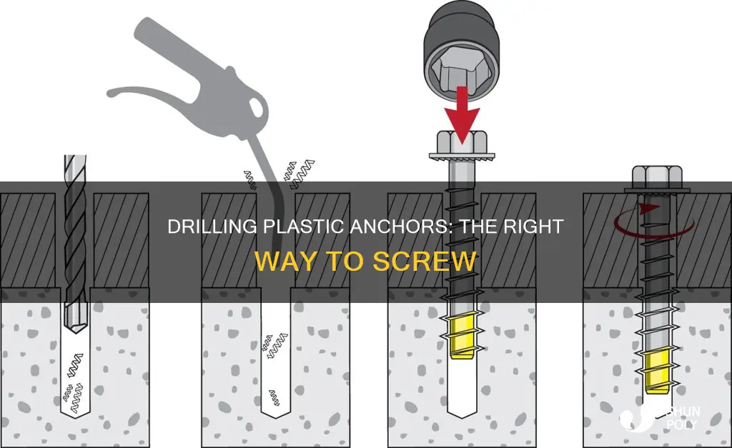 how do you screw into plastic anchors