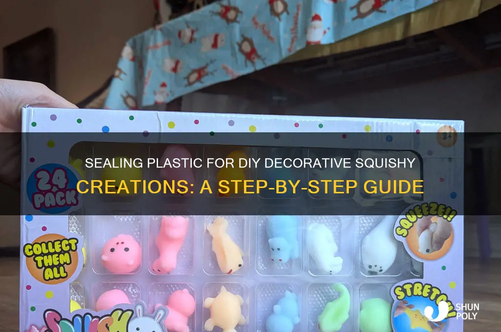 how do you seal plastic to make decrative sqishy