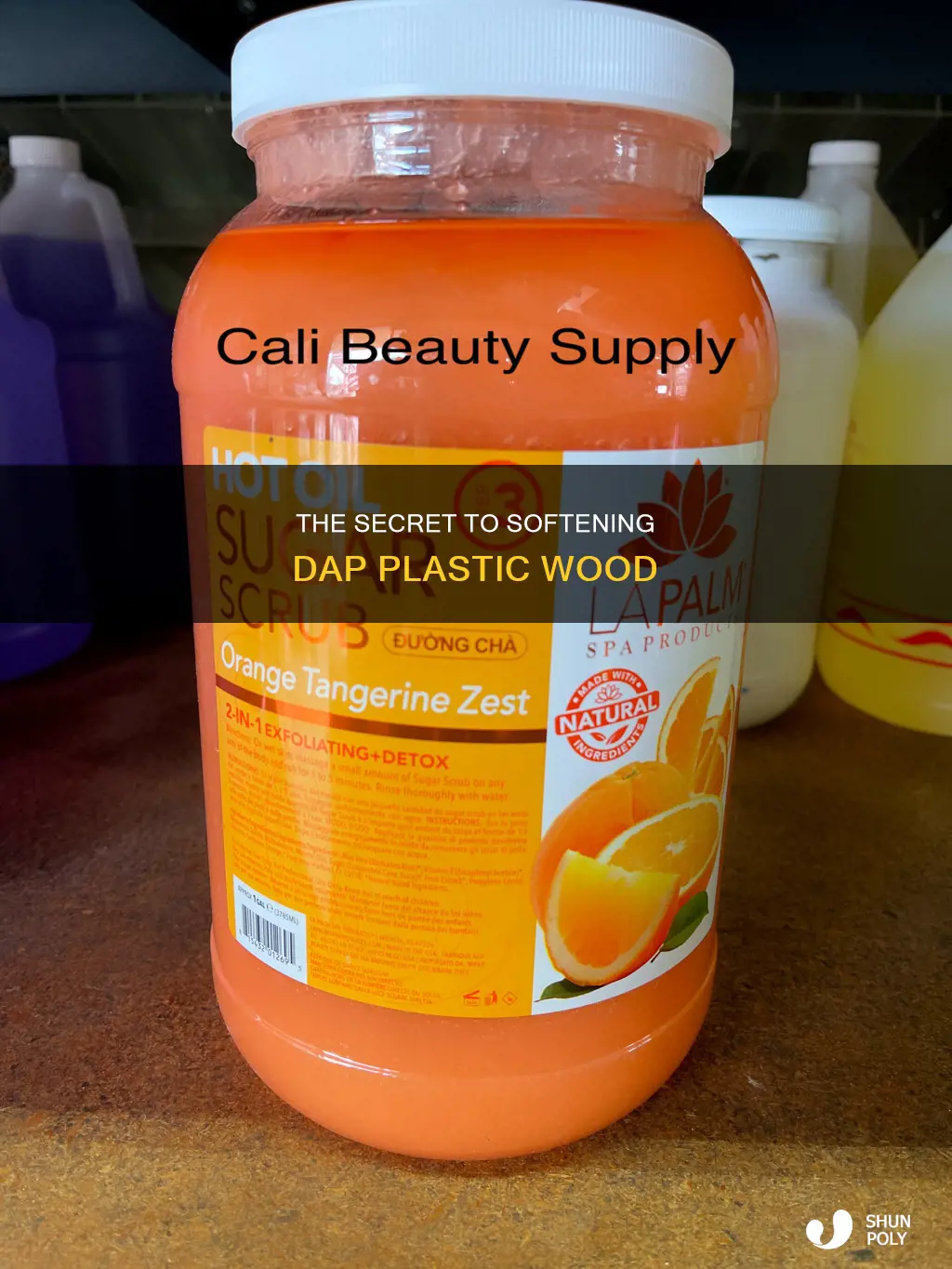 how do you soften dap plastic wood