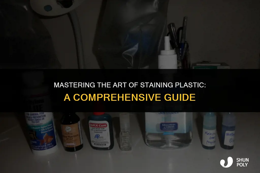 how do you stain plastic