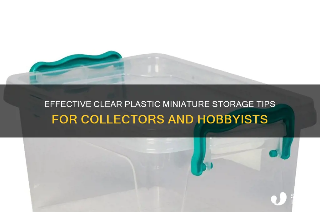 how do you store your miniatures clear plastic