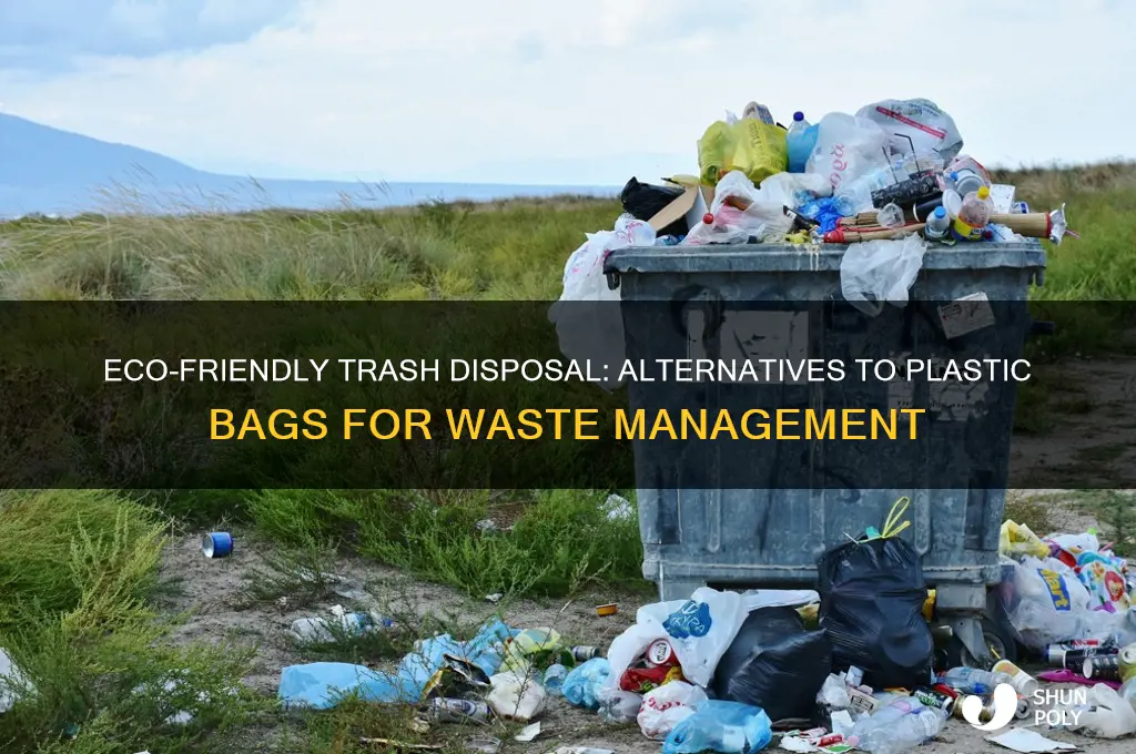 how do you throw away trash without plastic bag