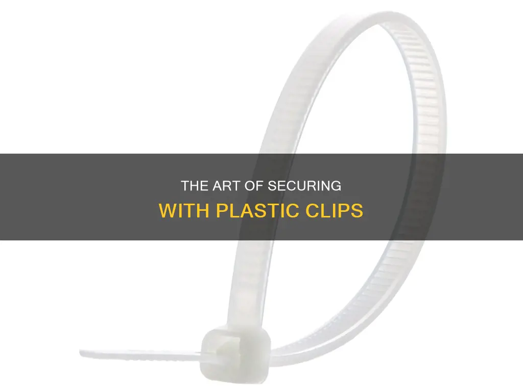 how do you tie a plastic clip