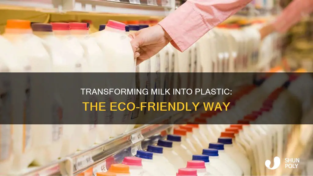 how do you turn milk into plastic