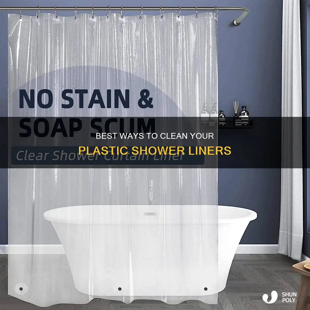 how do you wash plastic shower liners