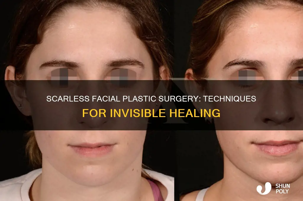 how does facial plastic surgery not use scars