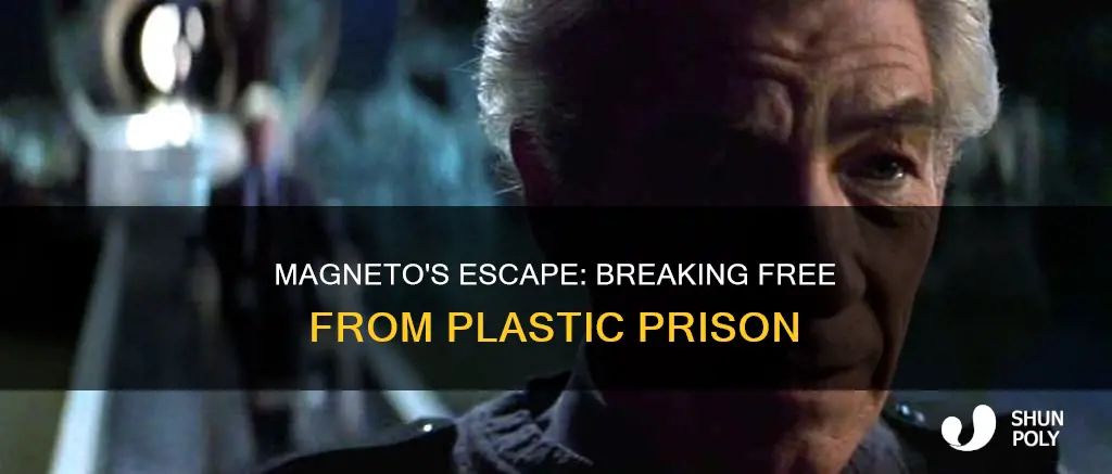 how does magneto escape plastic prison