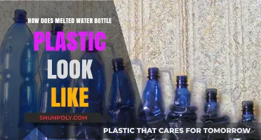 What Does Melted Water Bottle Plastic Look Like? A Visual Guide