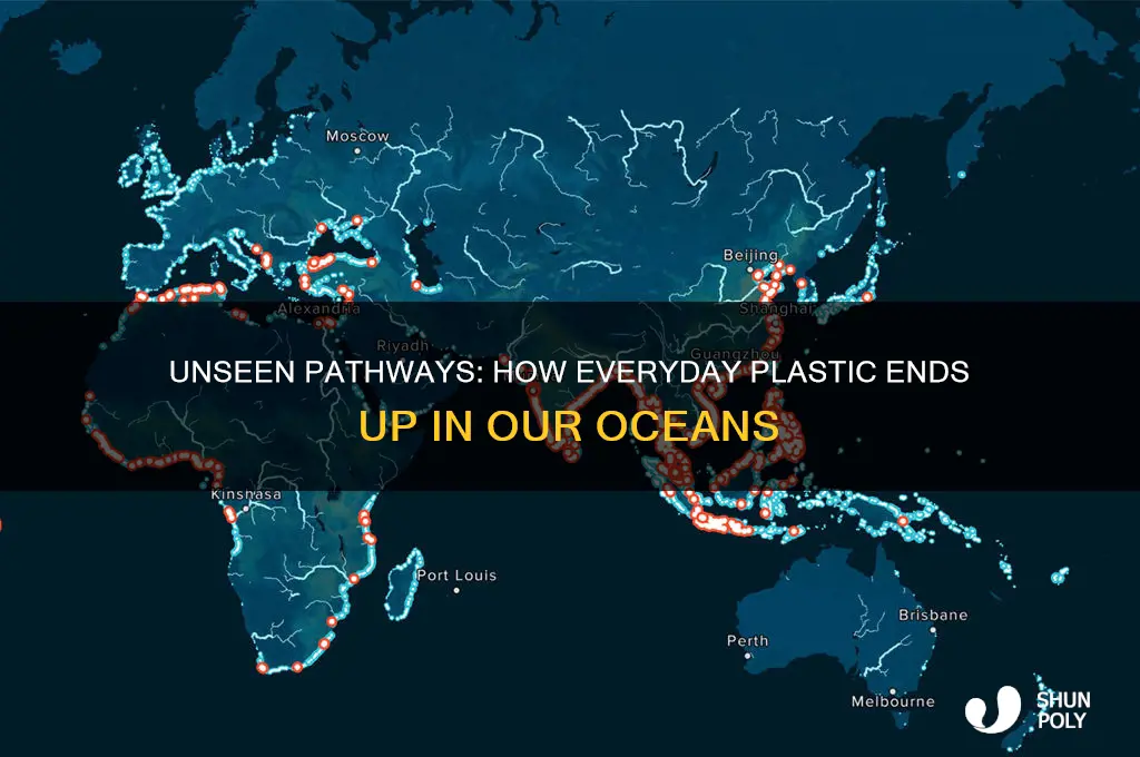 how does most of the plastic get into the cean