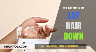 How Plastic Bags Smoothly Lay Down Frizzy Hair: A Simple Hack
