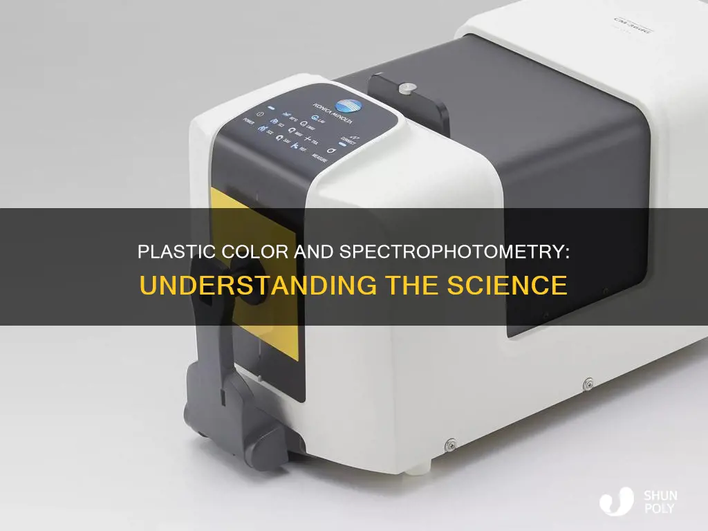 how does plastic color relate to spectrophotometry