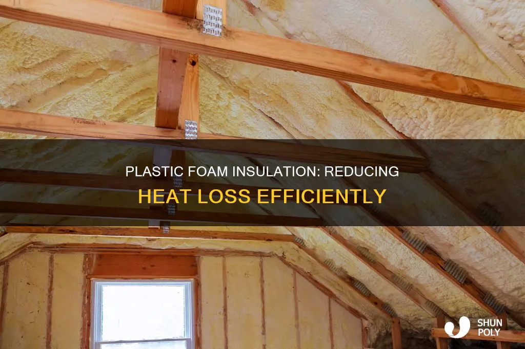 how does plastic foam reduce heat loss