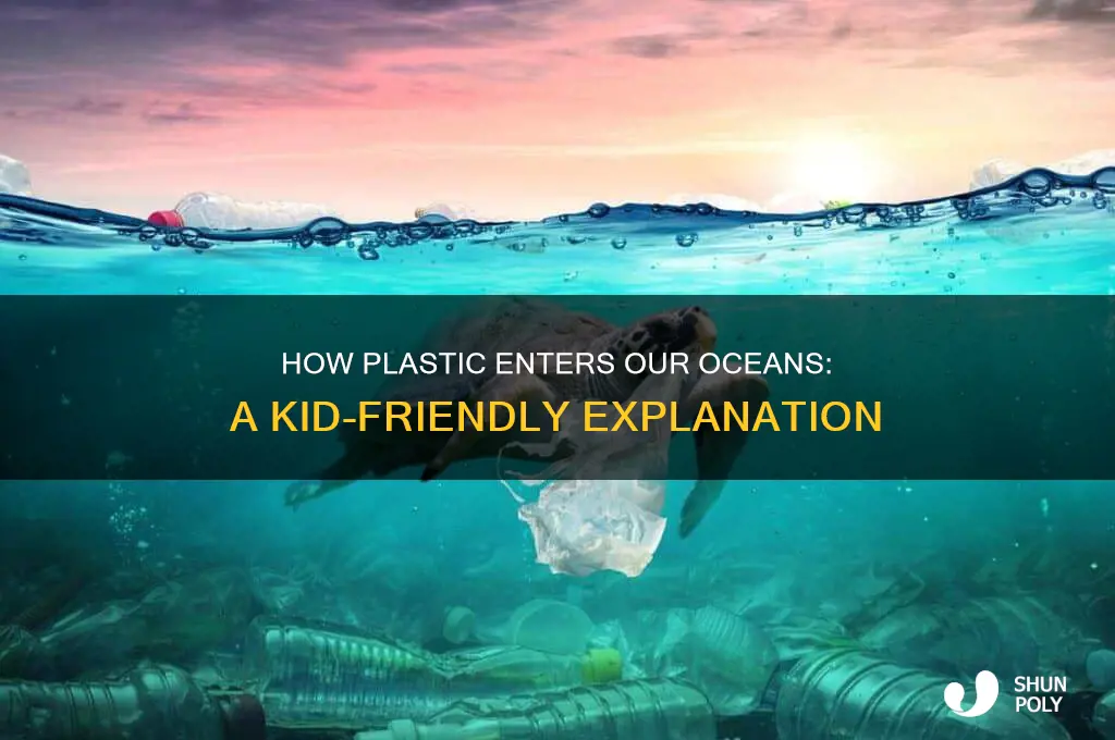 how does plastic get into the ocean kids