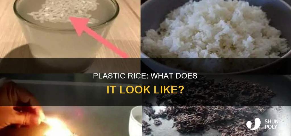 how does plastic rice look like