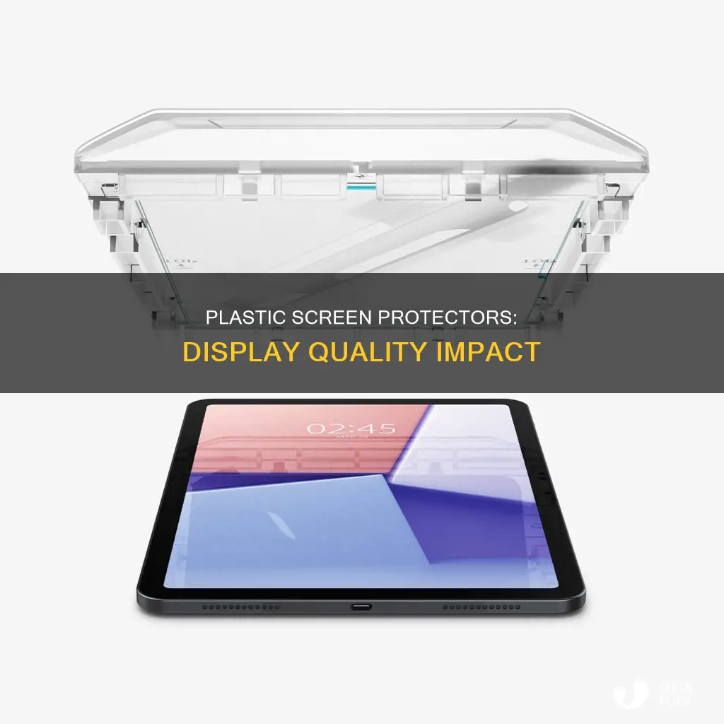 how does plastic screen protector affect display
