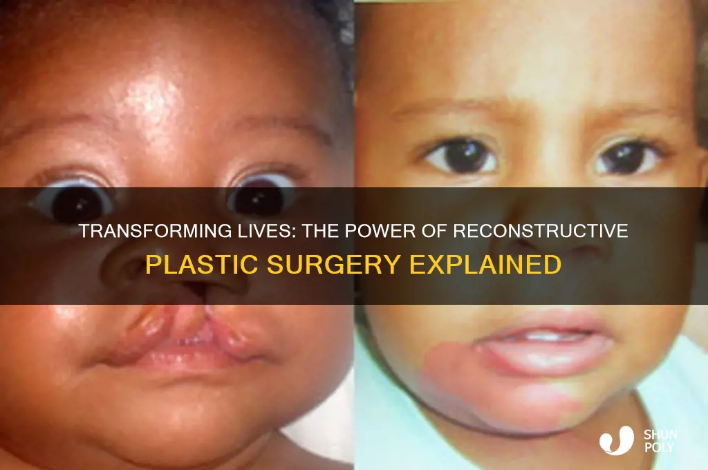 how does reconstructive plastic surgery help you