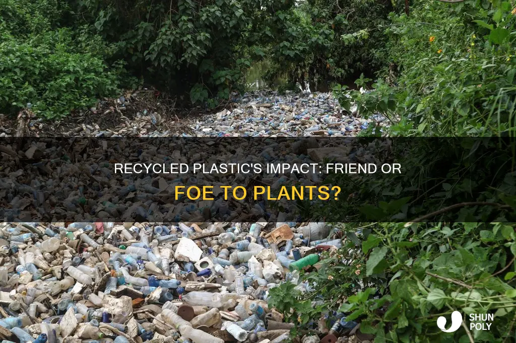 how does recycled plastic affect plant growth