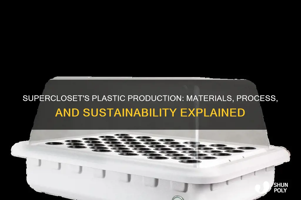 how does supercloset make their plastic