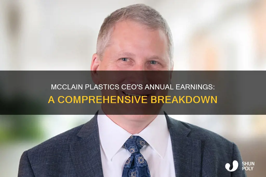 how does the ceo of mcclain plastic make a year