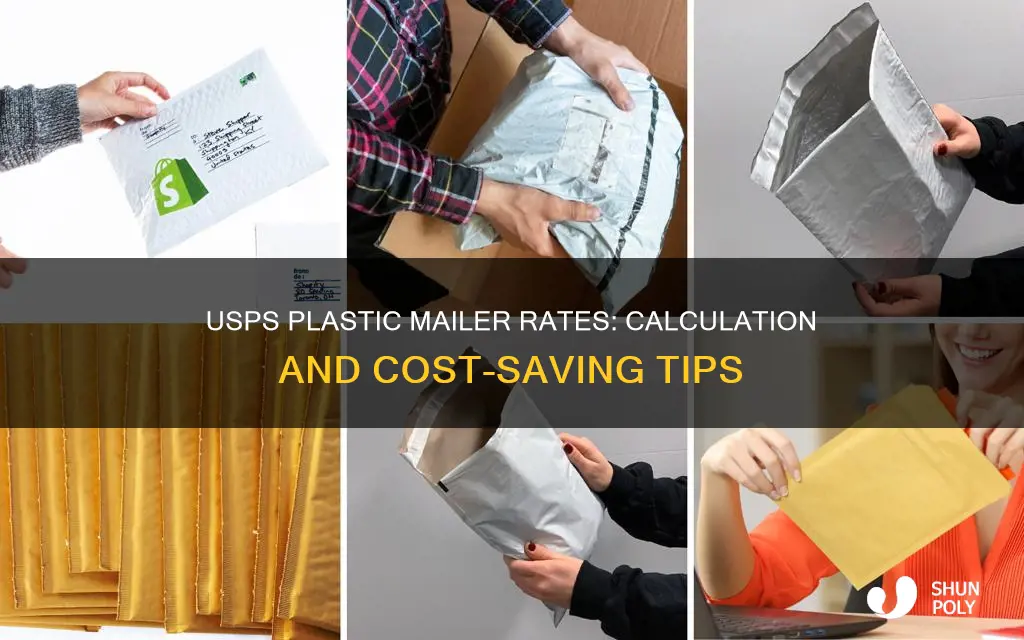 how does usps calculate plastic mailers
