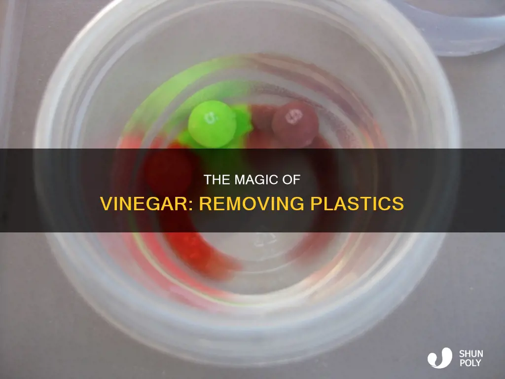 how does vinegar rid of plastic