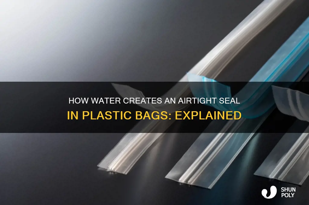 how does water seal a plastic bag