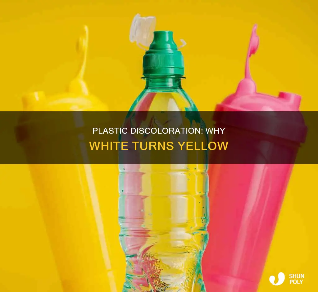 how does white plastic turn yellow
