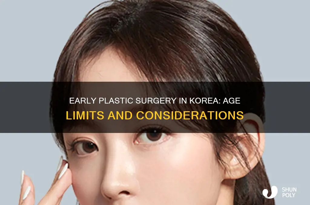 how early can a child get plastic surgery in korea