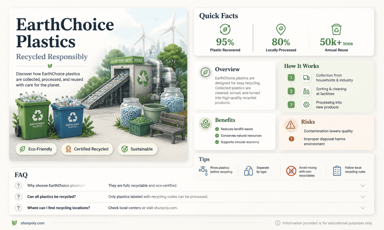 are earthchoice plastics recyclable