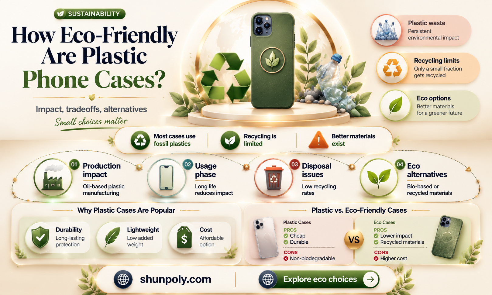 are plastic phone cases recyclable