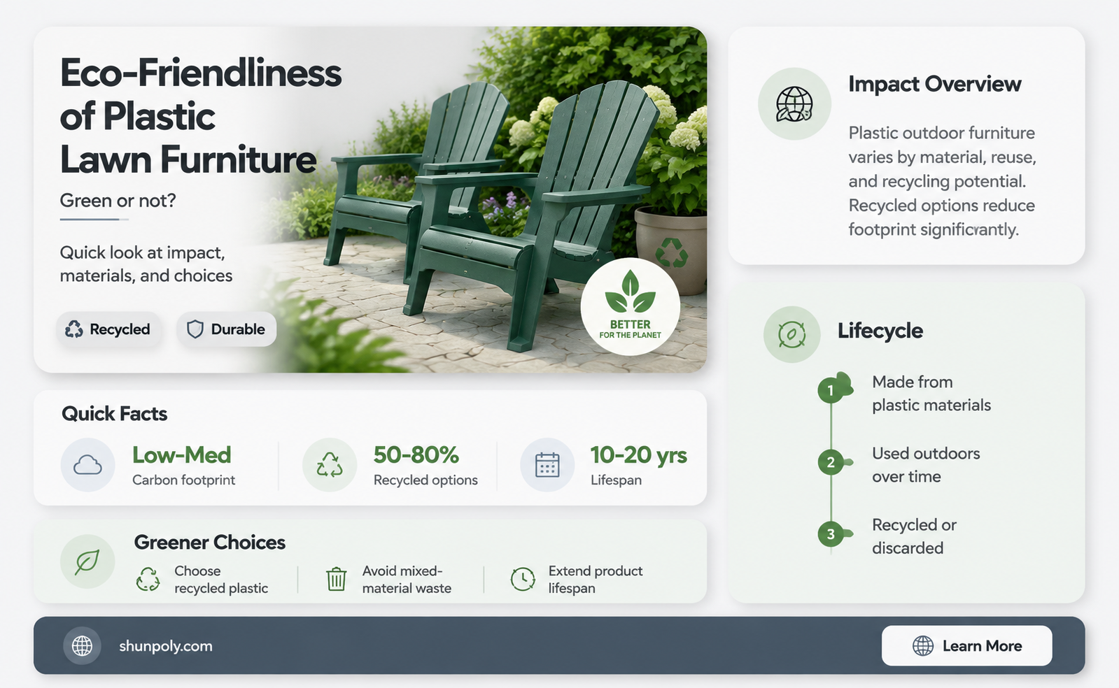 are plastic lawn furniture recycled