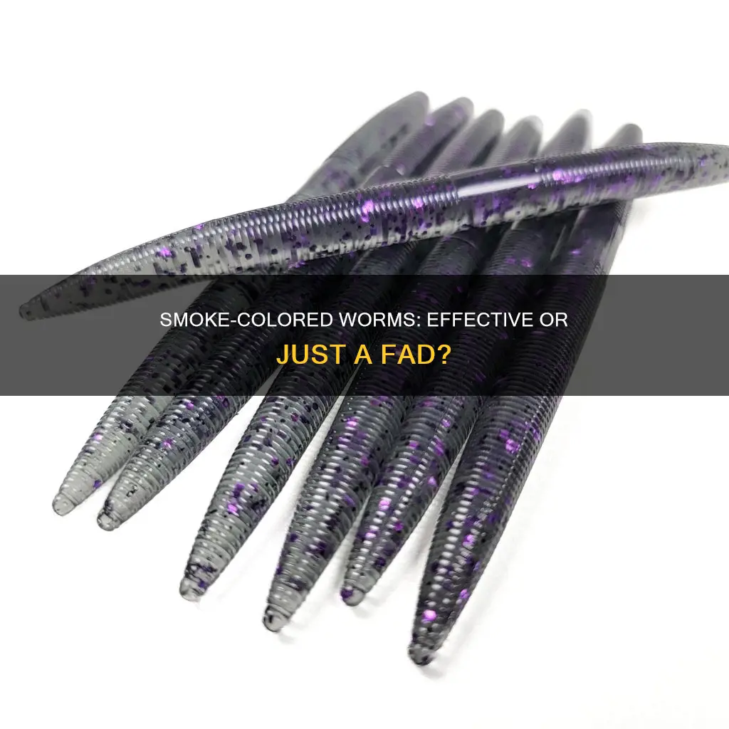 how effective is smoke colored plastic worms