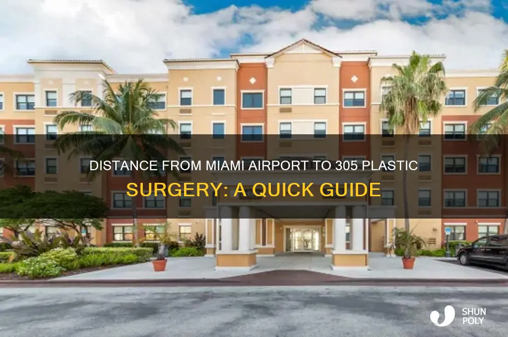 how far is 305 plastic surgery from miami airport