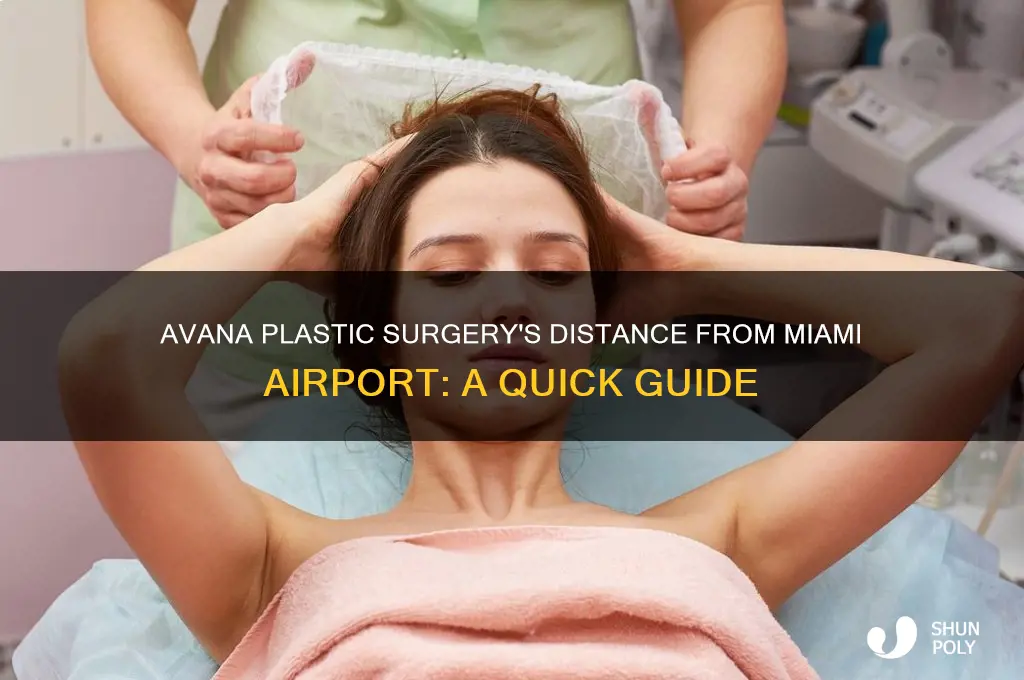 how far is avana plastic surgery from miami airport