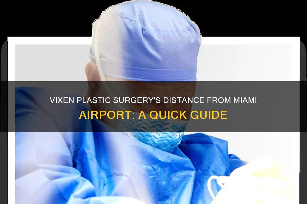 how far is vixen plastic surgery from miami airport