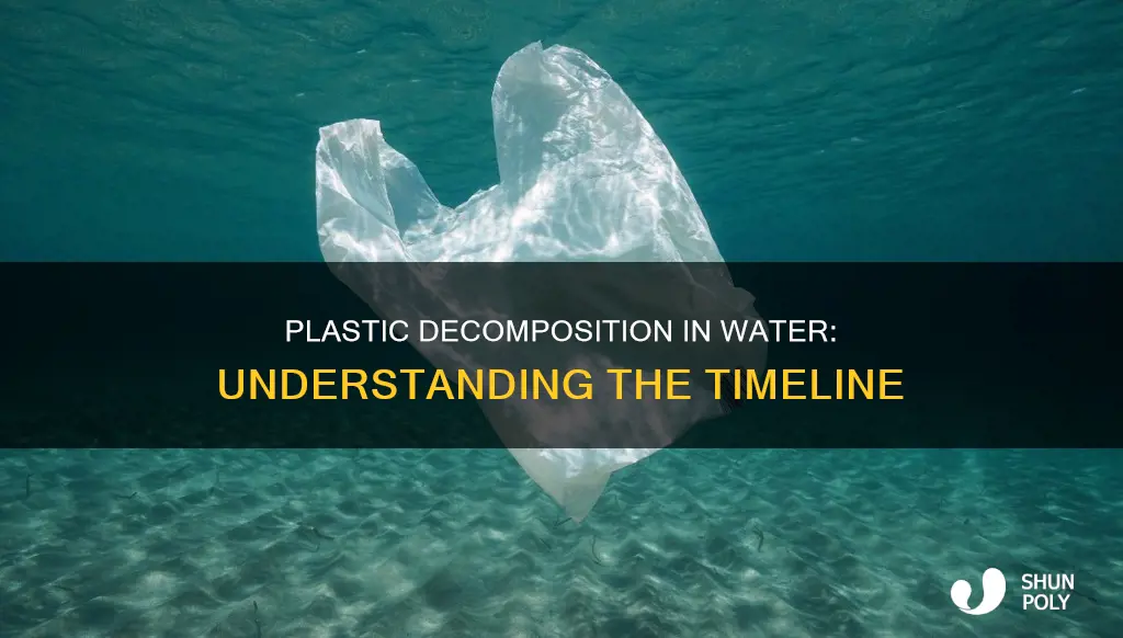 how fast does plastic decompose in water