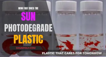 Sunlight's Effect: Plastic Degradation Speed