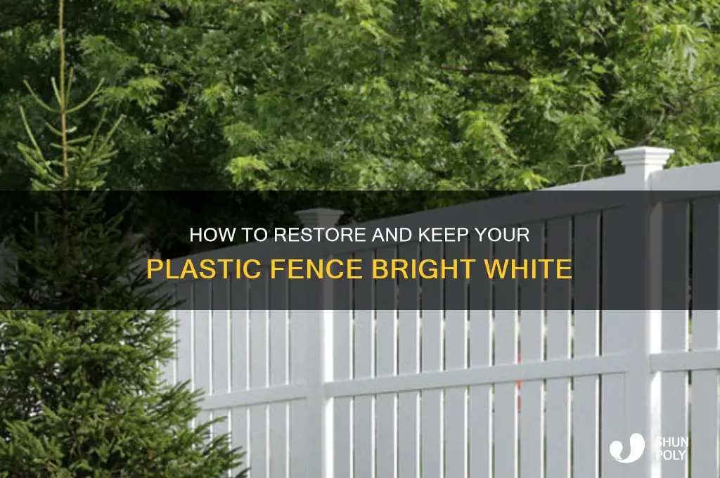 how get plastic fence white
