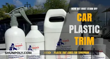Effective Ways to Remove Rust Stains from Car Plastic Trim