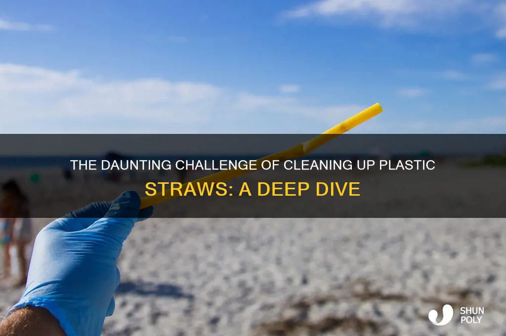 how hard is it to clean up plastic straws