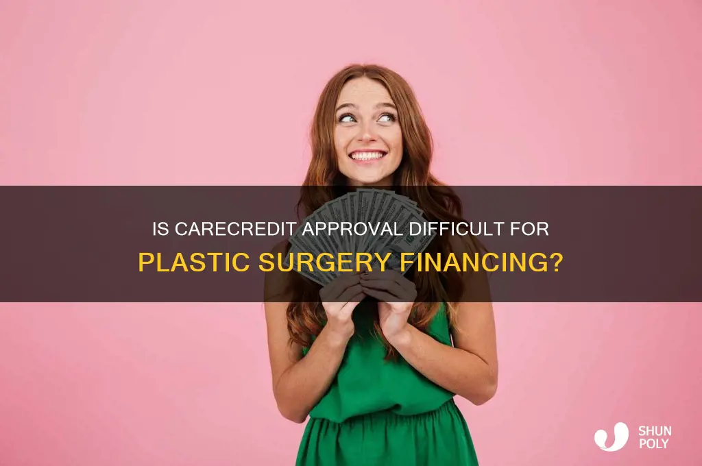 how hard is it to get carecredit for plastic surgery
