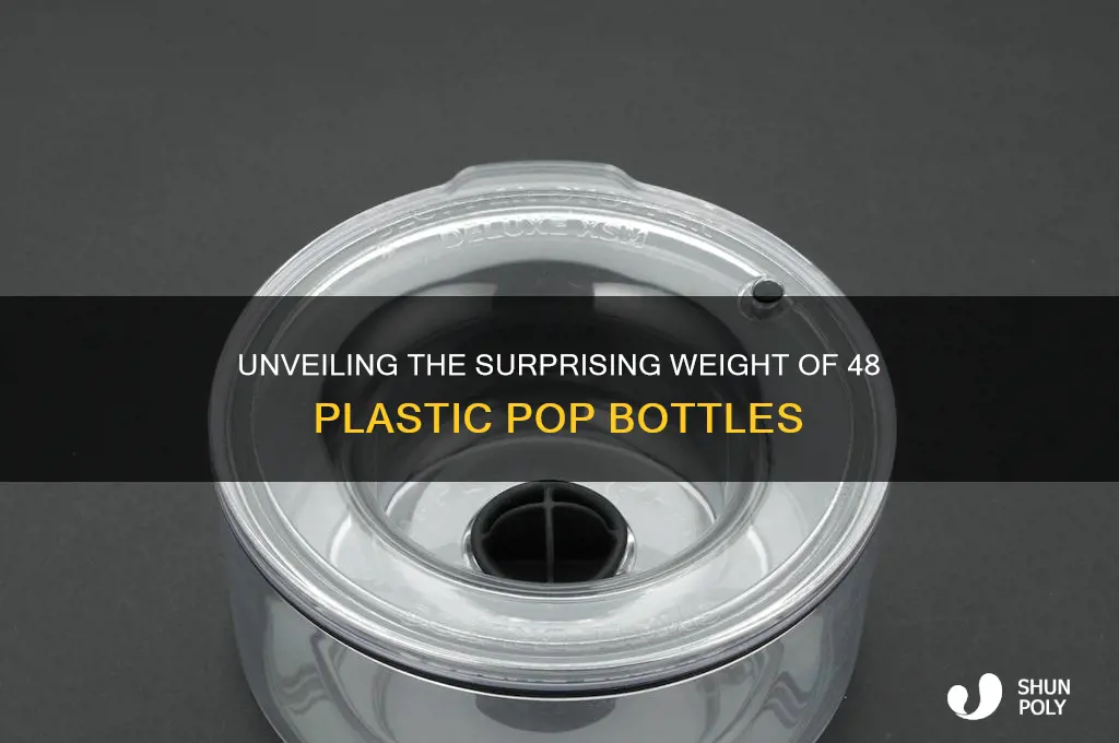 how heavy is 48 plastic bottles of pop