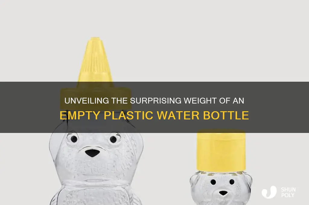 how heavy is an empty plastic water bottle
