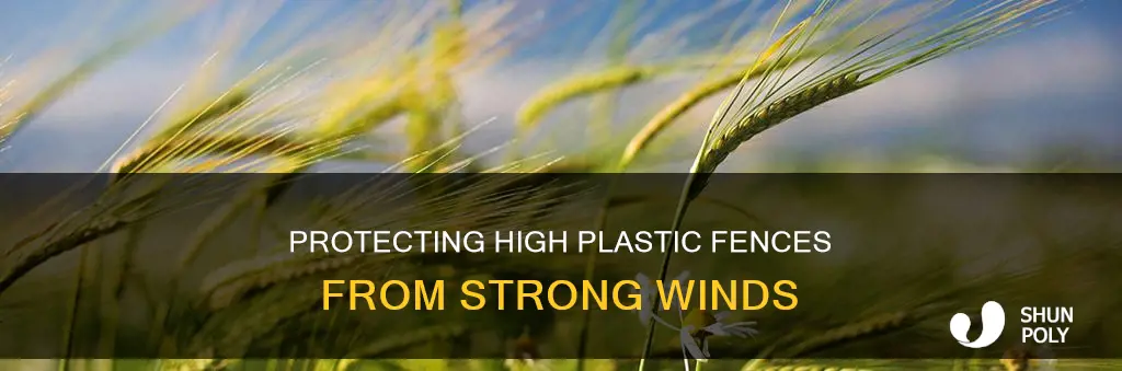 how hi plastic fence for wind