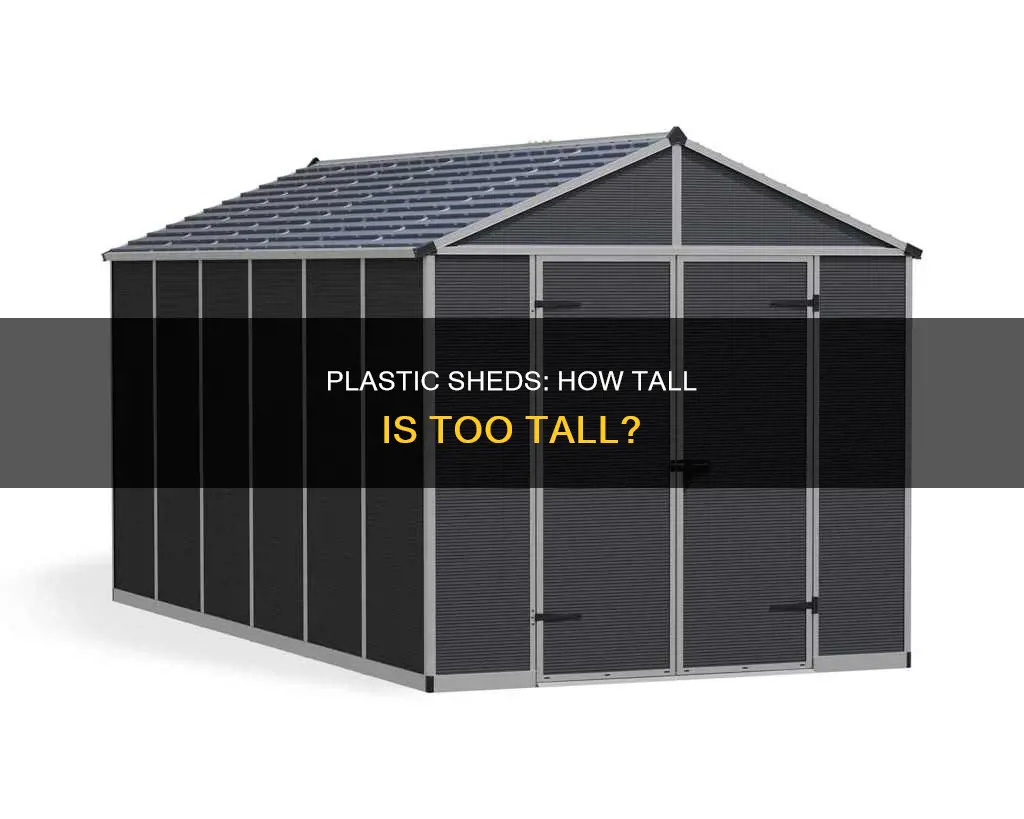 how high is 7x7 plastic shed