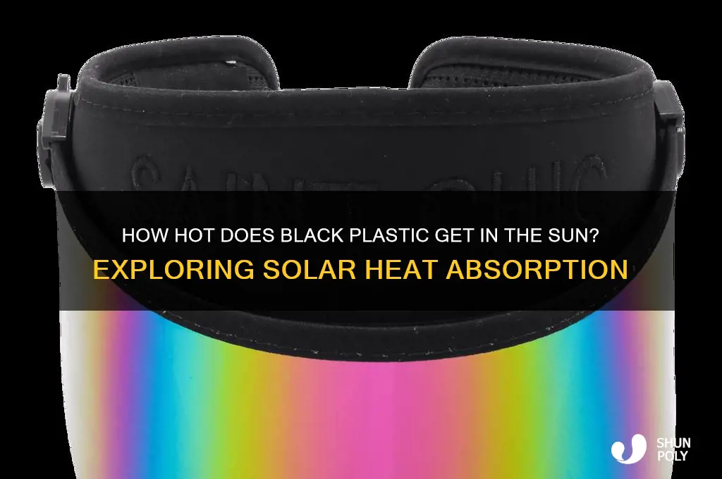 how hot does black plastic get in the sun