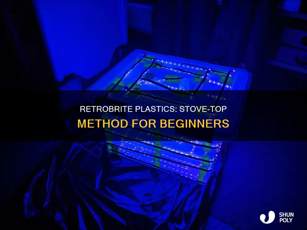 how hot to retrobrite plastics on stove